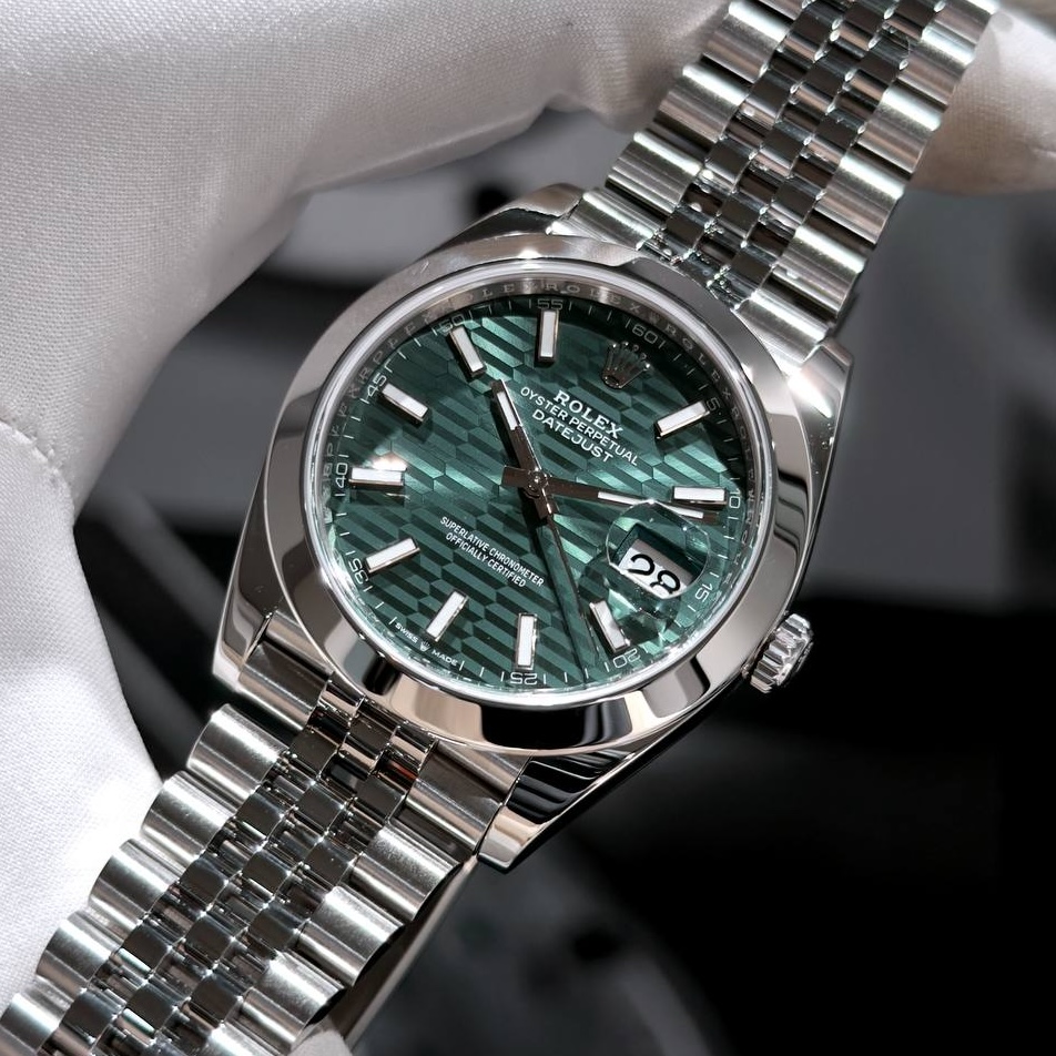 Купити Rolex Datejust 41 Mint Green Motif ref 126300-0022