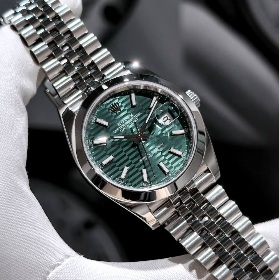 Купить часы Rolex Datejust 41 Mint Green Motif Киев
