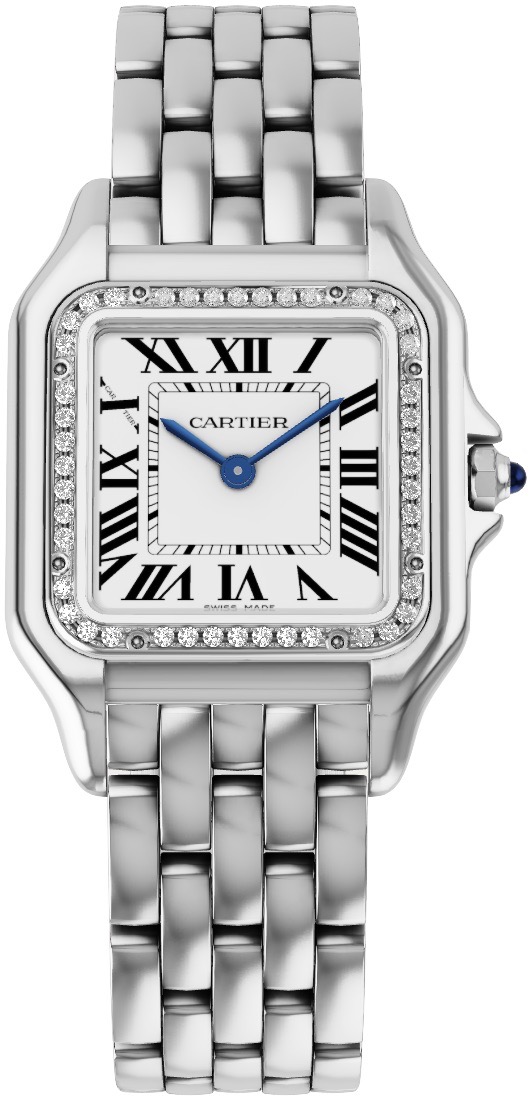 Купить Cartier Panthere De Cartier Medium Steel Diamonds W4PN0018 в Киеве