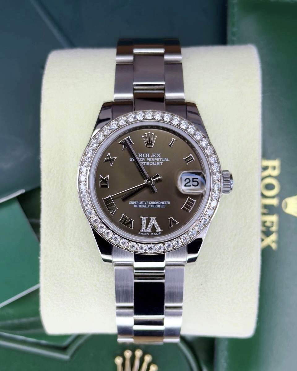 Купити Rolex Datejust 31 Bronze Roman VI Diamond 178384 Київ