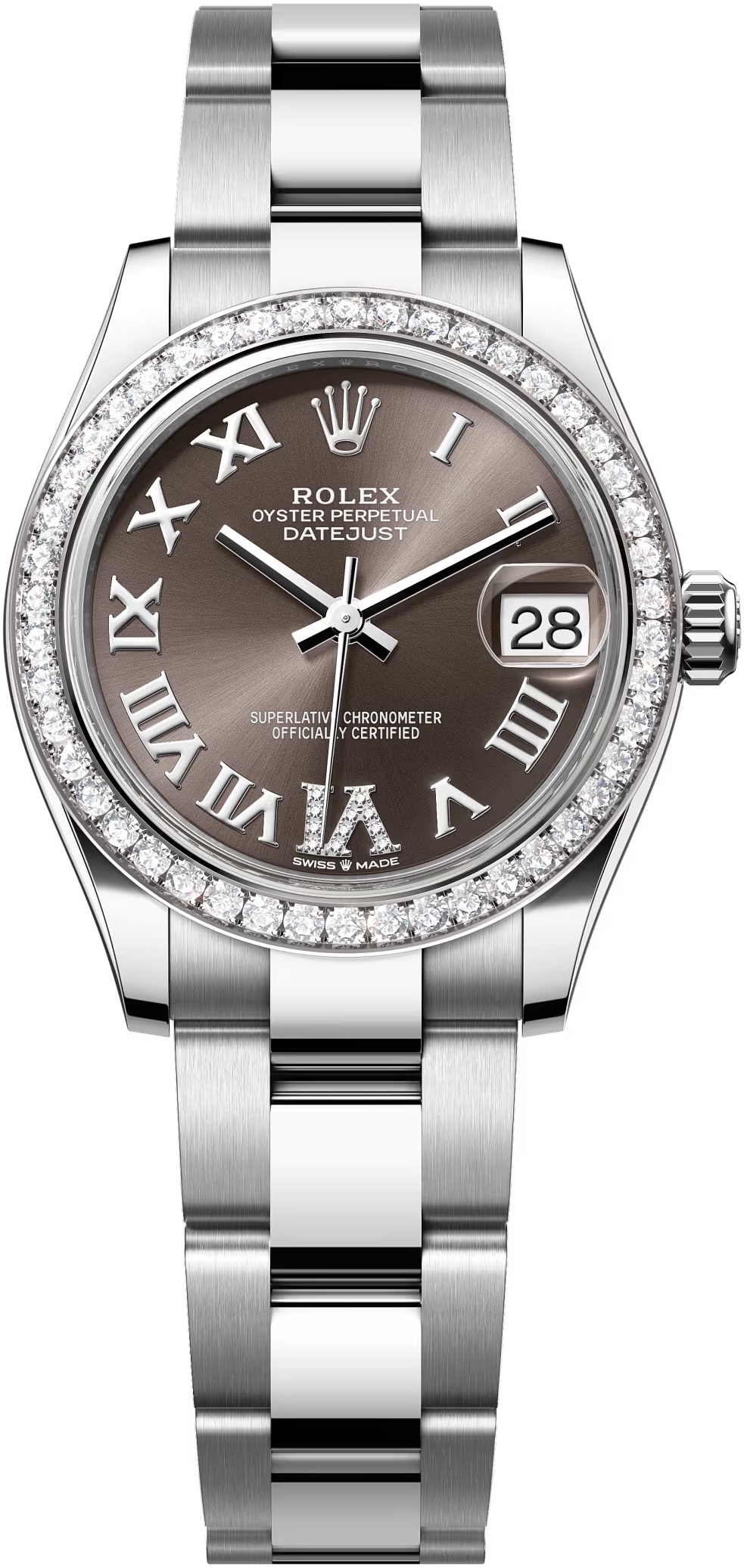 Купить часы Rolex Datejust 31 Bronze Roman VI Diamond в Киеве