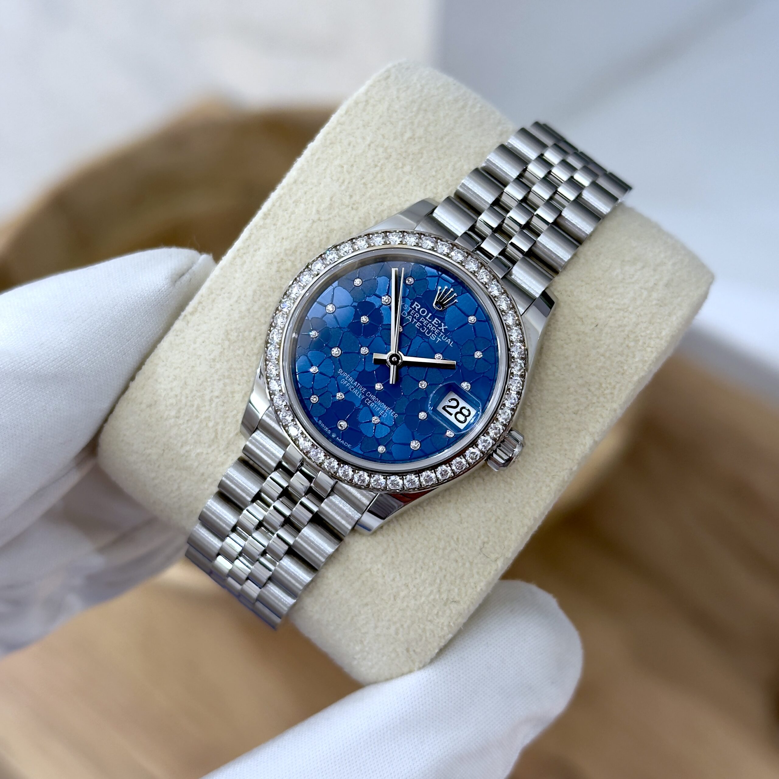 Rolex Datejust 31 Azzurro Floral Motif 278384rbr