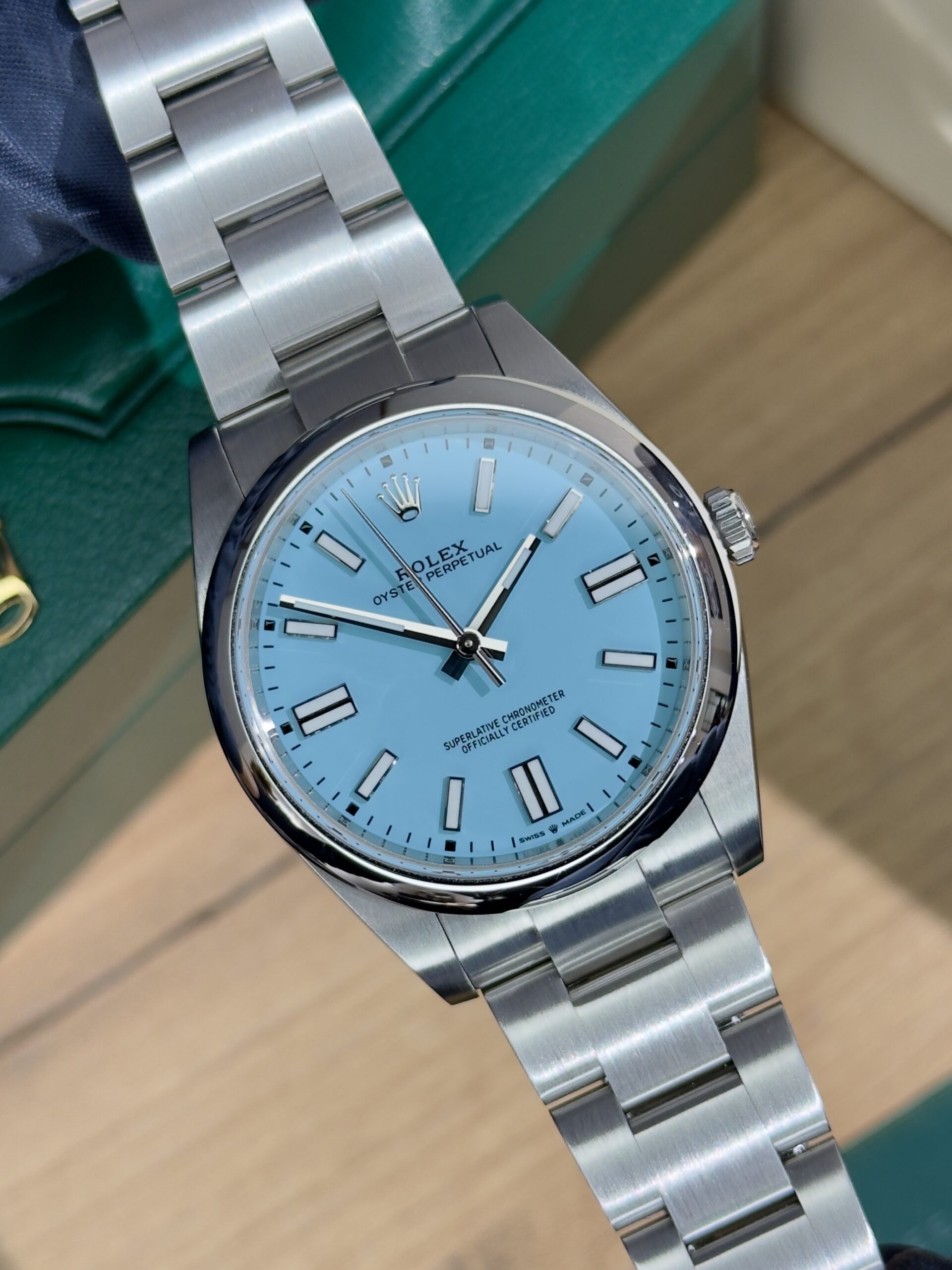 Купить часы Rolex Oyster Perpetual 41 “Tiffany” Ref. 124300-0006 Киев