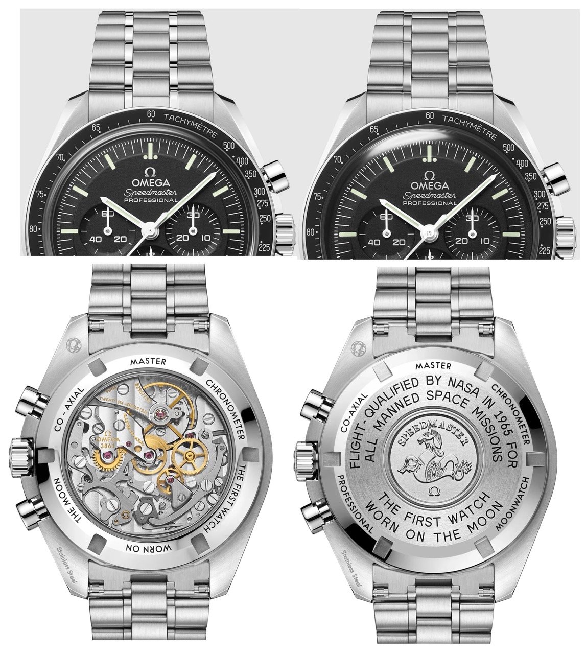 Порівняння Omega Speedmaster Professional Сапфір та Хезаліт