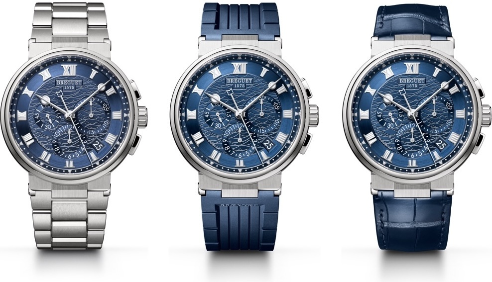 Белое золото — Breguet Marine Chronographe 5527