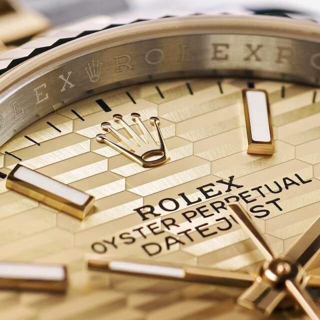 Циферблат Rolex Datejust Fluted Motif із рельєфною текстурою