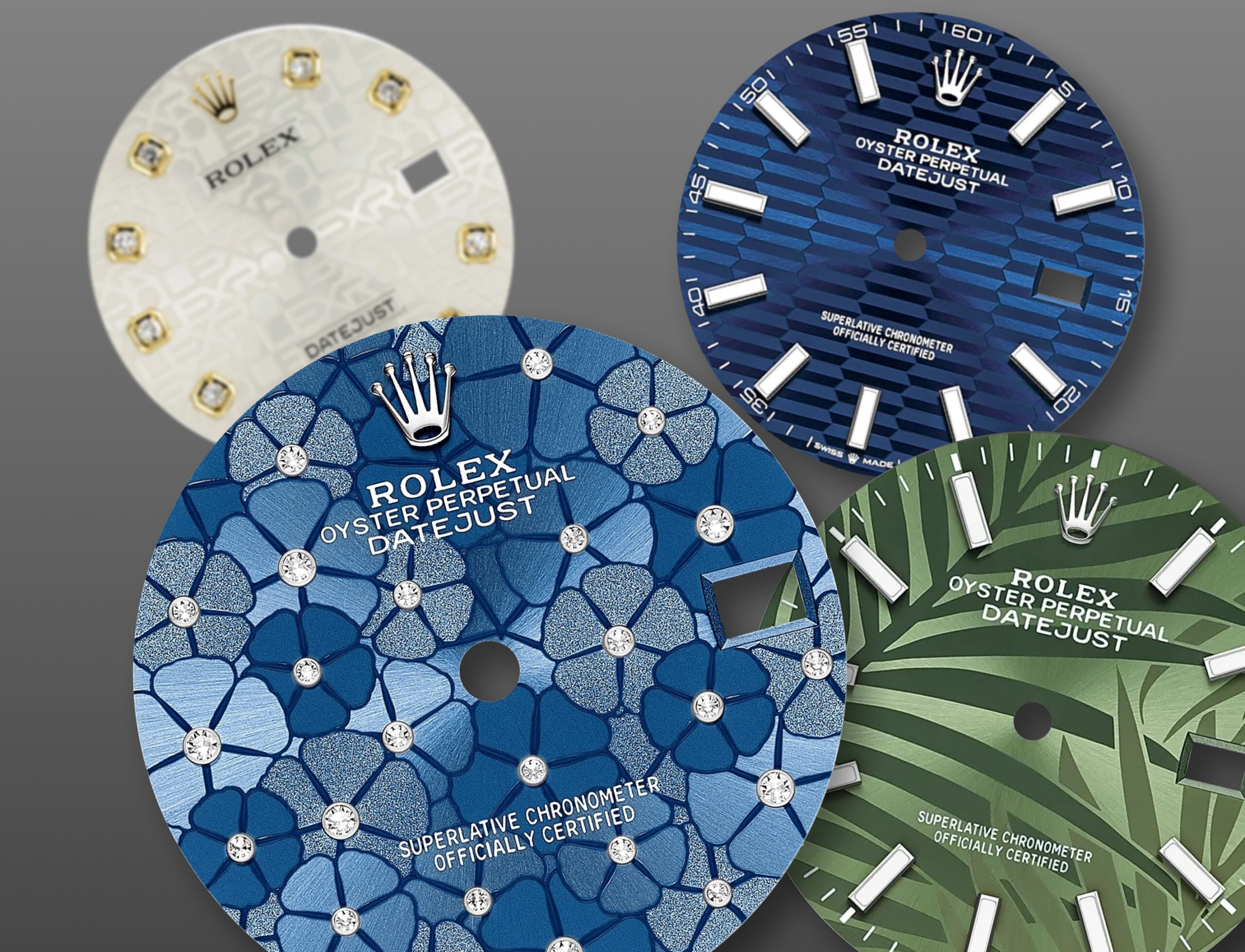 Циферблати Rolex Datejust: Palm, Fluted, Floral та Jubilee