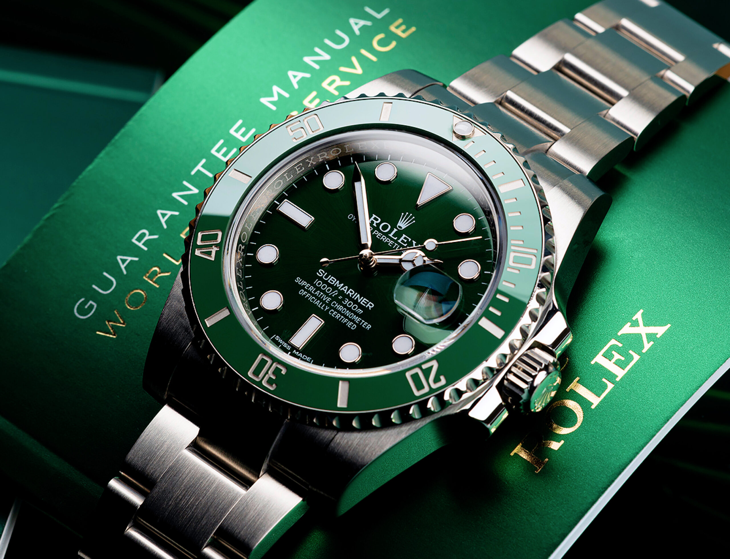 Rolex Submariner “Hulk” Ref. 116610LV — зелений Submariner, знятий з виробництва