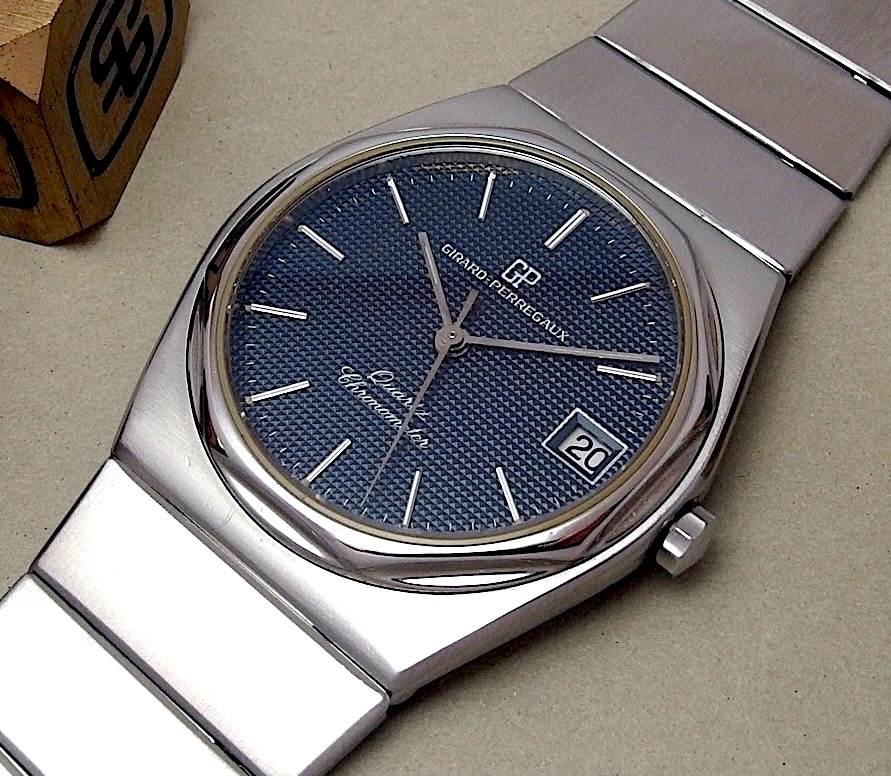 Girard-Perregaux Laureato першого покоління 1970-х років з оригінальним дизайном