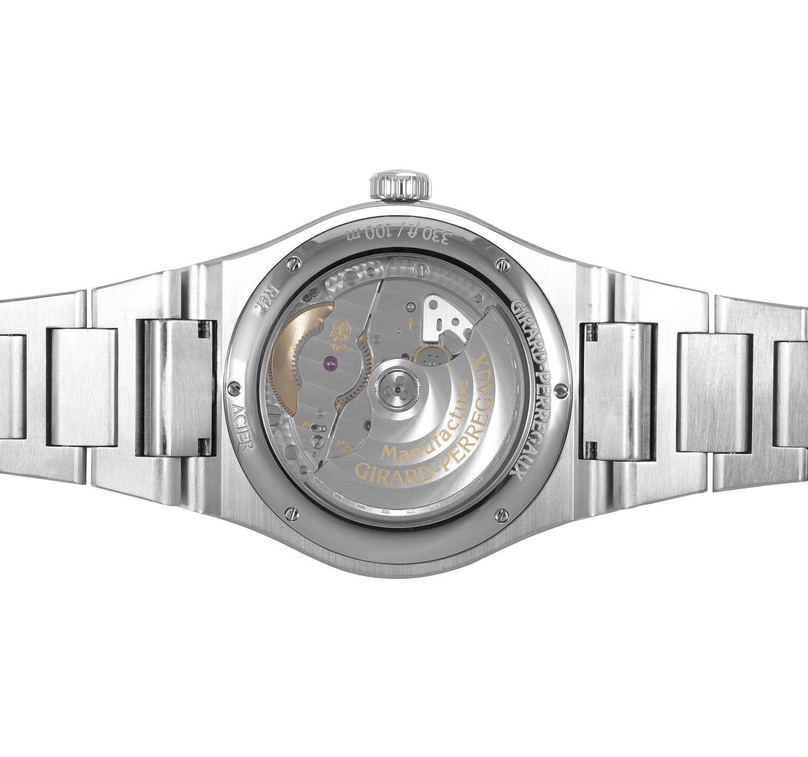 Задня кришка Girard-Perregaux Laureato 42 мм із сапфіровим вікном та механізмом GP01800-0008