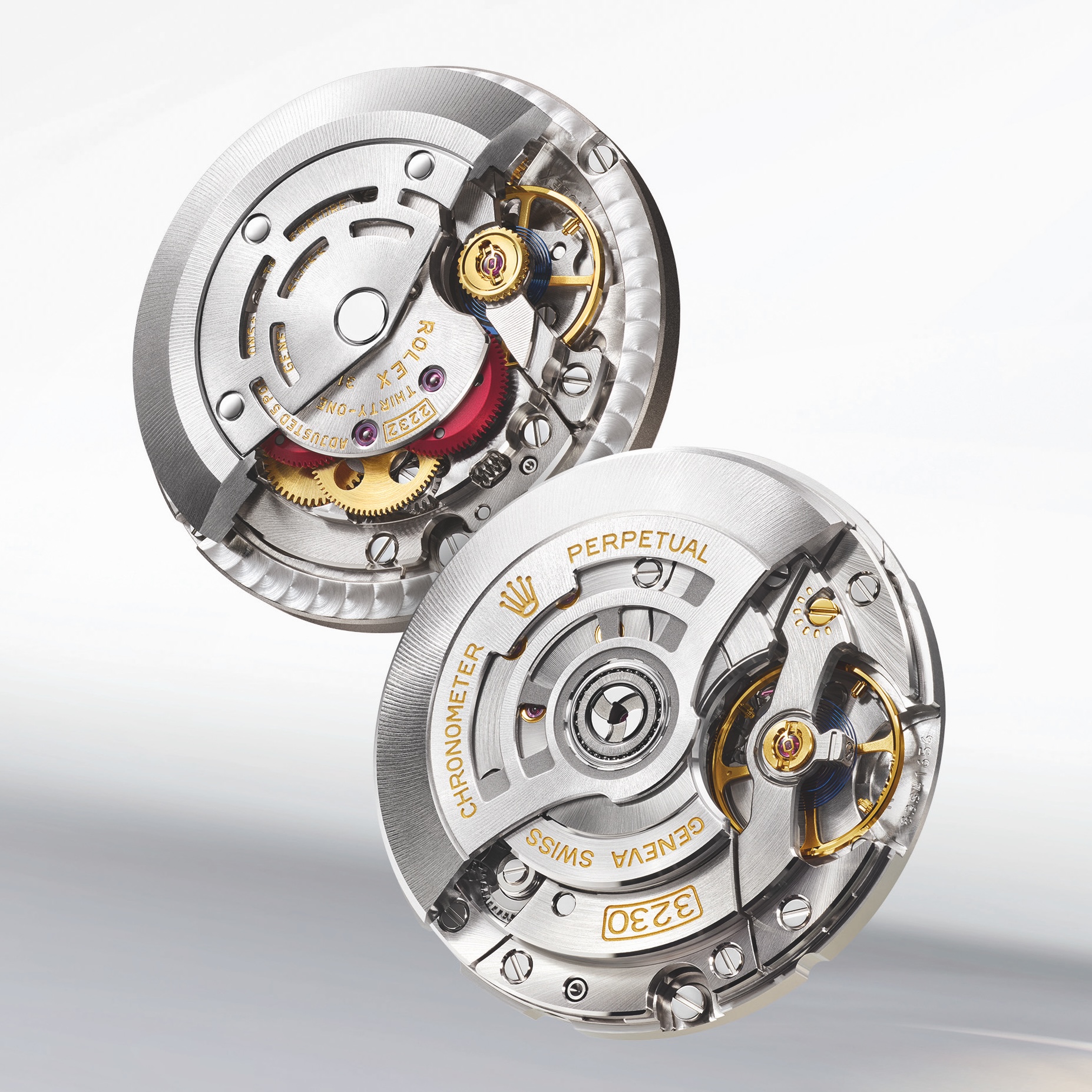 Механізми Rolex калібр 2232 і калібр 3230, встановлені в нових моделях Oyster Perpetual 2025 року