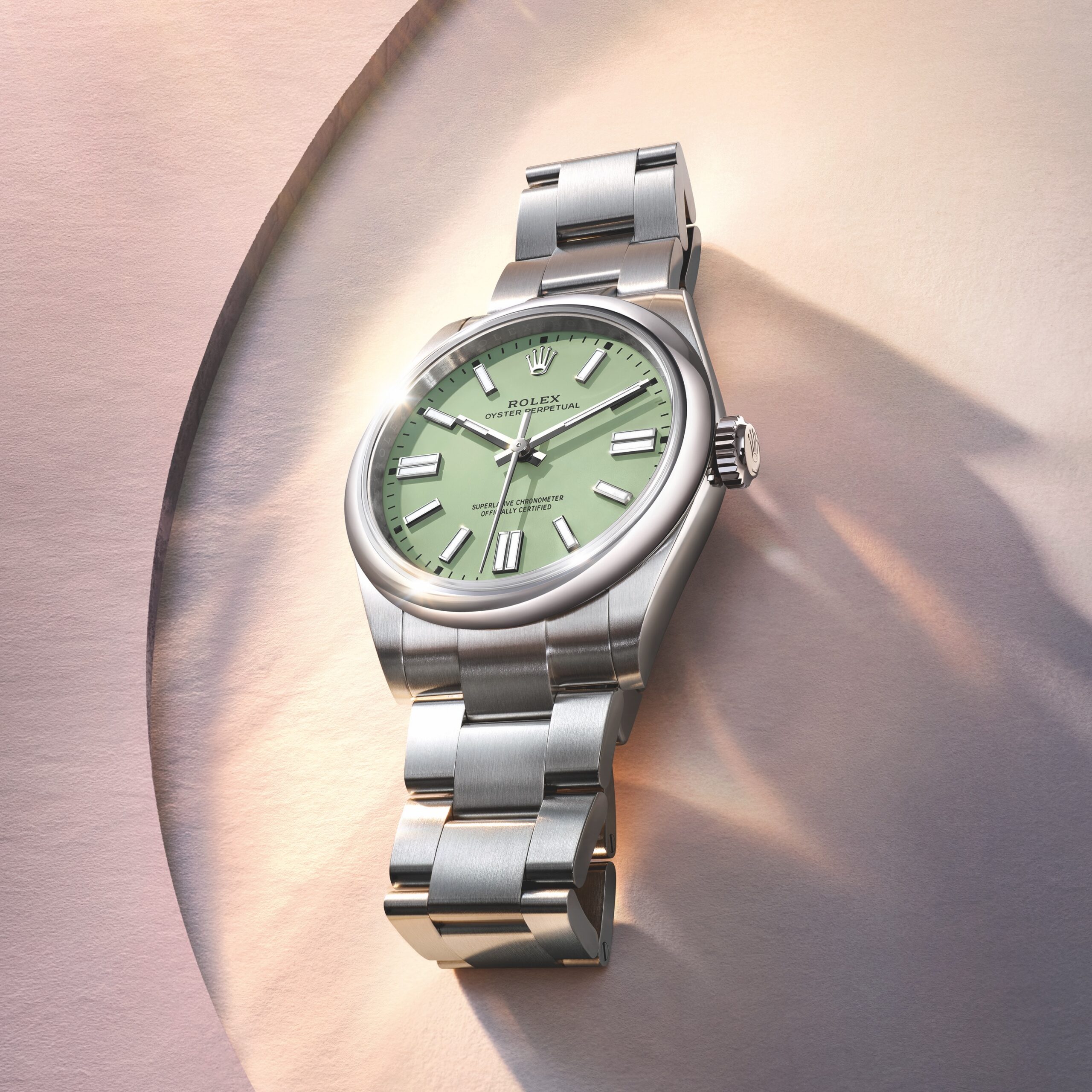 Новий Rolex Oyster Perpetual 41 мм 2025 року з фісташковим матовим циферблатом і вдосконаленим корпусом Oyster