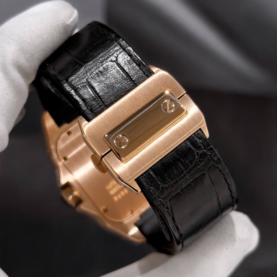Золотой Cartier Santos 100