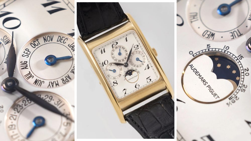 Audemars Piguet Edward Piguet Quantième Perpétuel Ref. 25682 Нео-винтажный Audemars Piguet Edward Piguet Quantième Perpétuel Ref. 25682, жёлтое золото 18 карат, вечный календарь с фазой луны