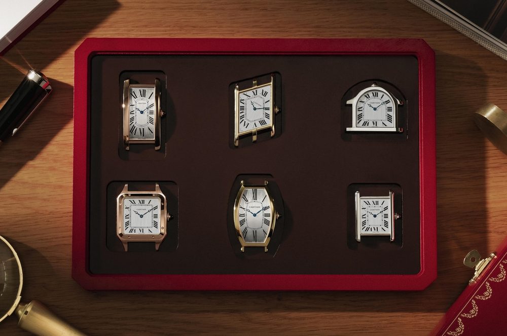 Cartier Collection Privée Cartier Paris (CPCP) Часы Cartier эпохи Collection Privée Cartier Paris (CPCP) — нео-винтажные модели с гильошированными золотыми циферблатами