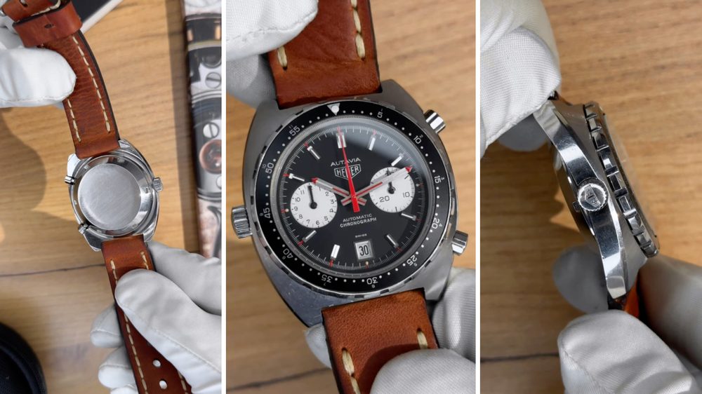 Heuer Autavia Viceroy Ref. 1163V 1979 года Винтажный хронограф Heuer Autavia Viceroy Ref. 1163V 1979 года, сталь 42 мм, механизм Cal. 11, оригинальное неполированное состояние