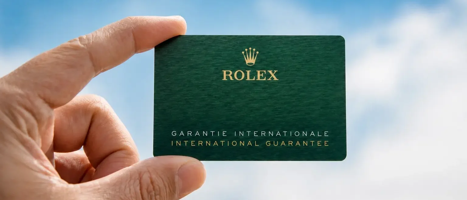 Нова гарантійна картка Rolex 2026 Нова зелена гарантійна картка Rolex 2026 з текстурою під дерево